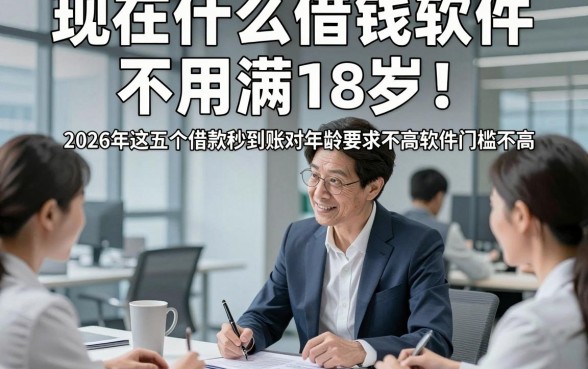 现在什么借钱软件不用满18岁！2026年这五个借款秒到账对年龄要求不高软件门槛不高