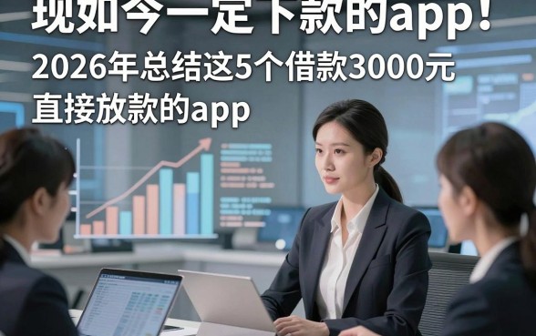 现如今一定下款的app！2026年总结这5个借款3000元直接放款的app