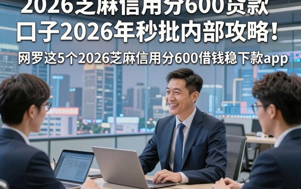 2026芝麻信用分600贷款口子2026年秒批内部攻略！网罗这5个2026芝麻信用分600借钱稳下款app