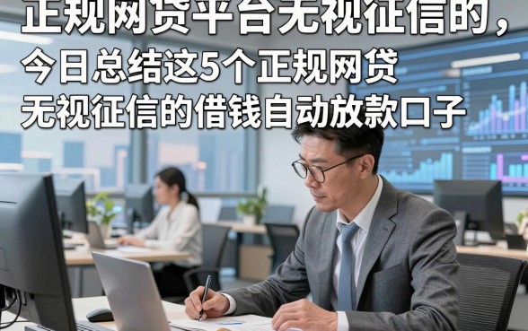 正规网贷平台无视征信的，今日总结这5个正规网贷无视征信的借钱自动放款口子