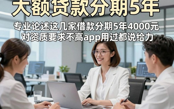 大额贷款分期5年，专业论述这几家借款分期5年4000元对资质要求不高app用过都说给力