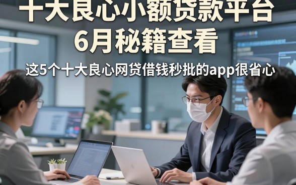 十大良心小额贷款平台6月秘籍查看，这5个十大良心网贷借钱秒批的app很省心