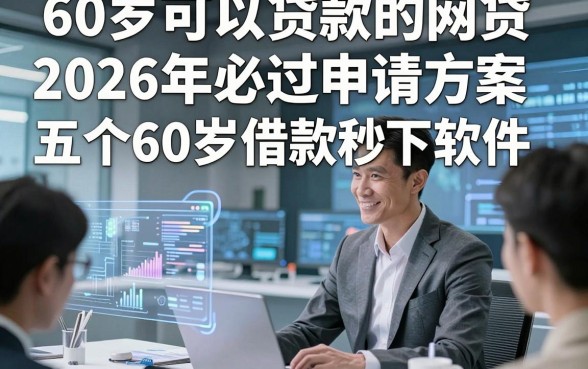 60岁可以贷款的网贷，2026年必过申请方案五个60岁借款秒下软件