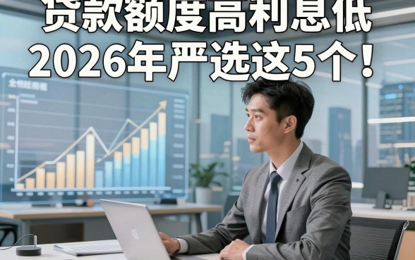 贷款额度高利息低2026年严选这5个！本文为您精心归类！