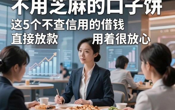 不用芝麻的口子饼，专业诠释这5个不查信用的借钱直接放款app用着很放心