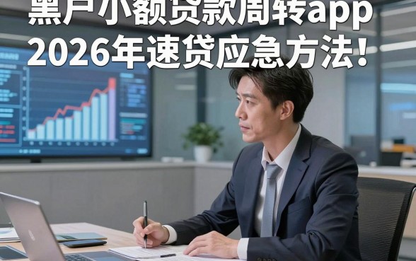黑户小额贷款周转app2026年速贷应急方法！本文为您细致深究！