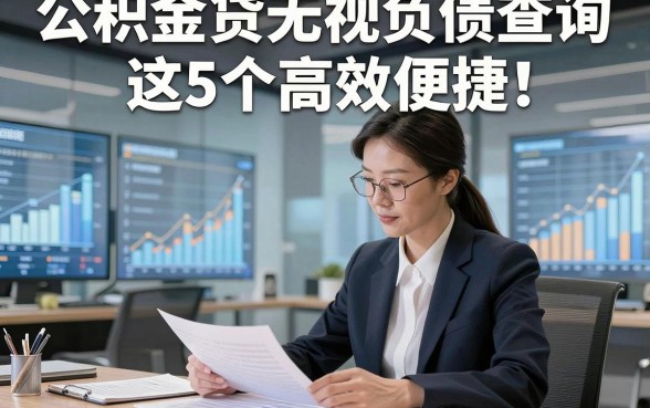 公积金贷无视负债查询这5个高效便捷!本篇为您详细集合!