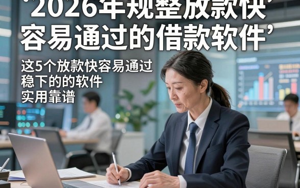 2026年规整放款快容易通过的借款软件，这5个放款快容易通过借款稳下的软件实用靠谱