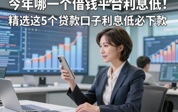今年哪一个借钱平台利息低！精选这5个贷款口子利息低必下款