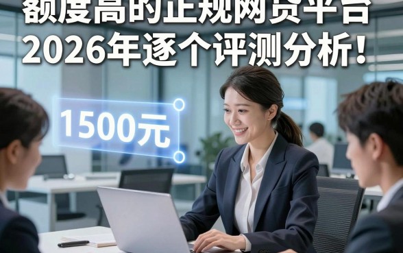 额度高的正规网贷平台2026年逐个评测分析！本篇解说5个借款额度高的正规网贷的平台1500元好下款