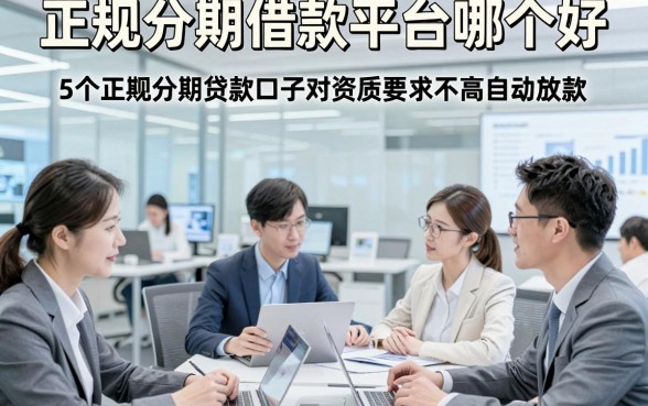 正规分期借款平台哪个好，本篇解析5个正规分期贷款口子对资质要求不高自动放款