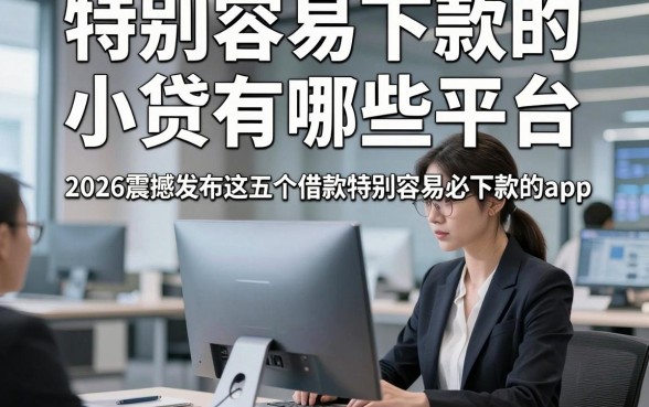特别容易下款的小贷有哪些平台，2026震撼发布这五个借款特别容易必下款的app
