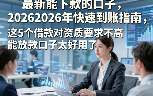 最新能下款的口子20262026年快速到账指南，这5个借款对资质要求不高能放款口子太好用了