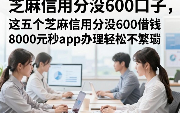 芝麻信用分没600口子，这五个芝麻信用分没600借钱8000元秒下的app办理轻松不繁琐