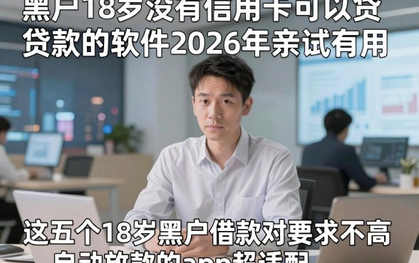 黑户18岁没有信用卡可以贷款的软件2026年亲试有用，这五个18岁黑户借款对要求不高自动放款的app超适配