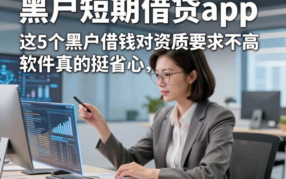 黑户短期借贷app，这5个黑户借钱对资质要求不高软件真的挺省心