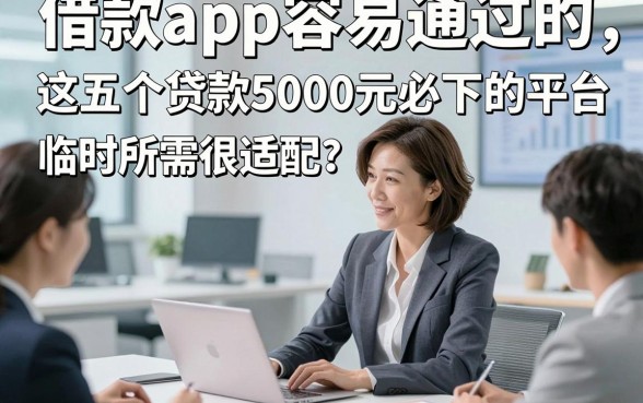 借款app容易通过的，权威讲述这五个贷款5000元必下的平台临时所需很适配