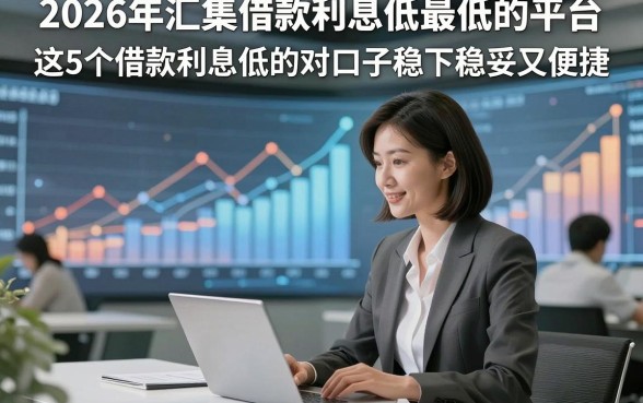 2026年汇集借款利息低最低的平台，这5个借款利息低的对口子稳下稳妥又便捷