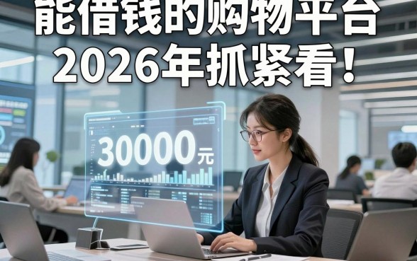 能借钱的购物平台2026年抓紧看！为您收集这五个能贷款30000元对资质要求不高app