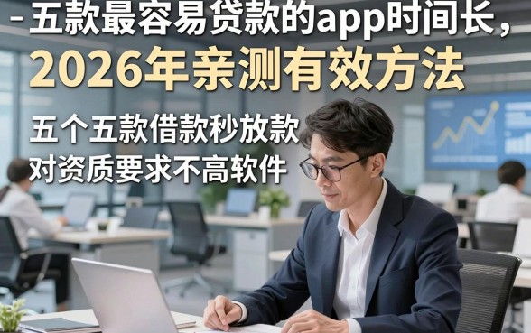 五款最容易贷款的app时间长，2026年亲测有效方法五个五款借款秒放款对资质要求不高软件