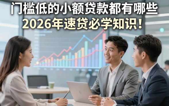 门槛低的小额贷款都有哪些2026年速贷必学知识！本文为您隆重列出！