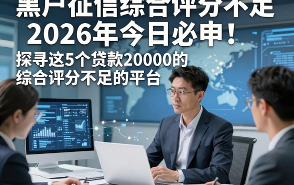 黑户征信综合评分不足2026年今日必申！探寻​这5个贷款20000的综合评分不足的平台