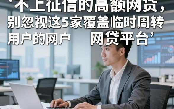 不上征信的高额网贷，别忽视这5家覆盖临时周转用户的网贷平台