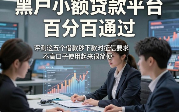 黑户小额贷款平台百分百通过，评测这五个借款秒下款对征信要求不高口子使用起来很简便