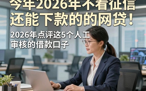 今年2026年不看征信还能下款的网贷，2026年点评这5个人工审核的借款口子