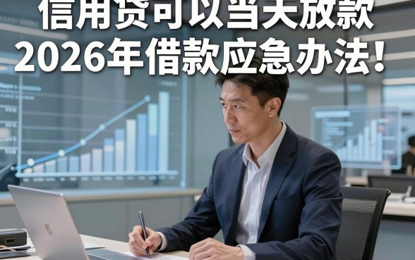 信用贷可以当天放款2026年借款应急办法！顺道总结这5个借款必下平台信用贷可以当天放款