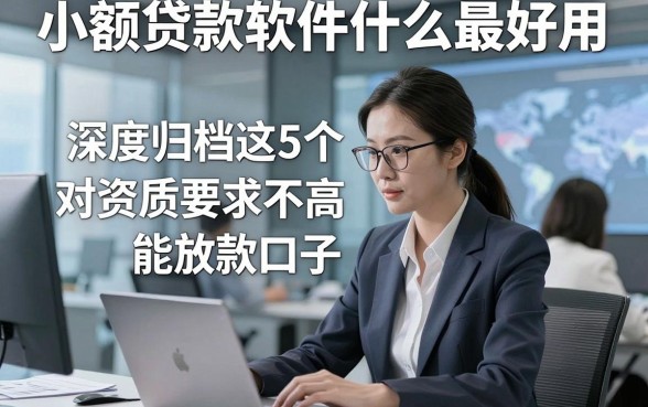 小额贷款软件什么最好用，深度归档这5个借款对资质要求不高能放款的口子