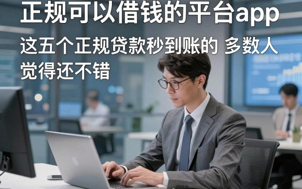 正规可以借钱的平台app，这五个正规贷款秒到账的app多数人觉得还不错