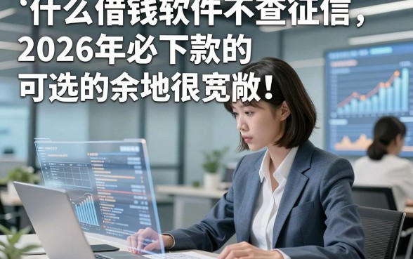 什么借钱软件不查征信2026年必下款的可选的余地很宽敞！，本篇为您详细热门这五个借款app！