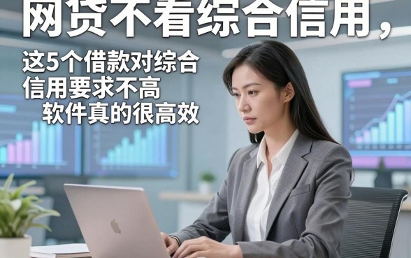 网贷不看综合信用，这5个借款对综合信用要求不高软件真的很高效