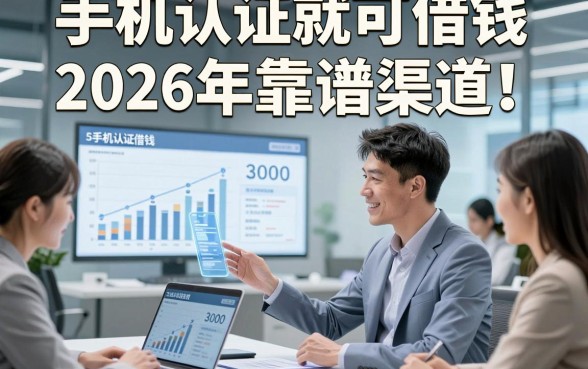 手机认证就可借钱2026年靠谱渠道！本次细数5个手机认证借钱3000私人放款的app