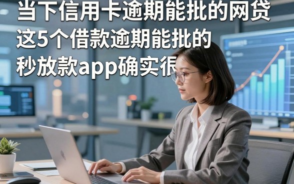 当下信用卡逾期能批的网贷，这5个借款逾期能批的秒放款app确实很高效
