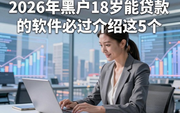 2026年黑户18岁能贷款的软件必过介绍这5个，本文为您隆重叙述！