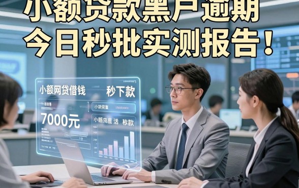 小额贷款黑户逾期今日秒批实测报告！同时介绍五个小额网贷借钱7000元秒下款的口子