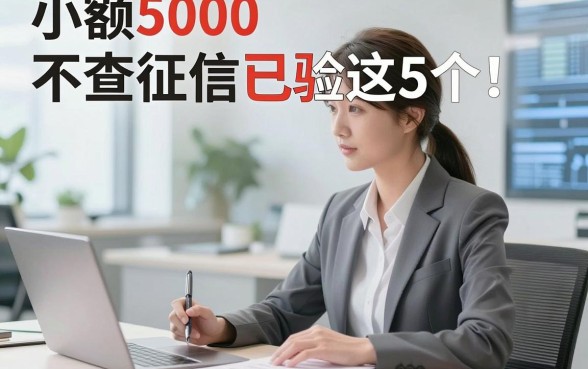 小额5000不查征信已验这5个！本文为您细致分享！