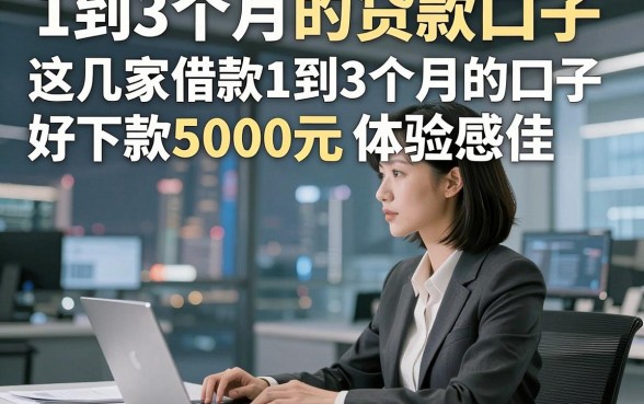 1到3个月的贷款口子，这几家借款1到3个月的口子好下款5000元体验感佳