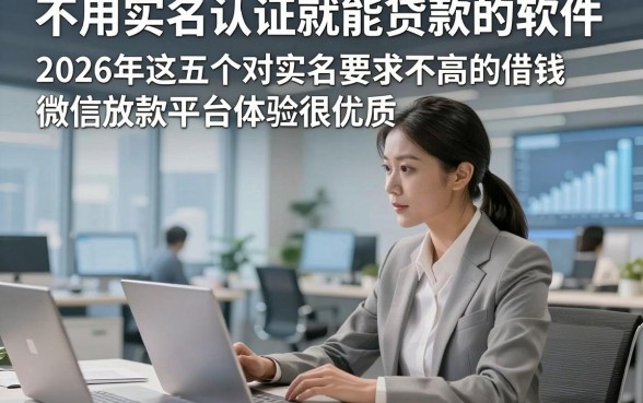 不用实名认证就能贷款的软件，2026年这五个对实名要求不高的借钱微信放款平台体验很优质