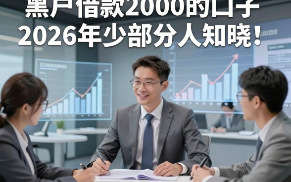 黑户借款2000的口子2026年少部分人知晓！本篇总结5家贴合短期用钱用户的借款平台