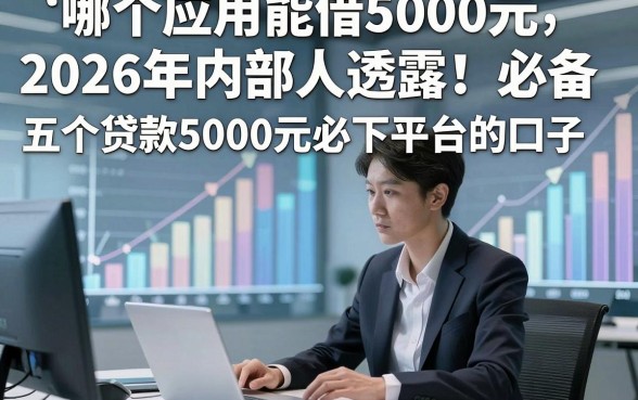 哪个应用能借5000元2026年内部人透露！必备​五个贷款5000元必下平台的口子