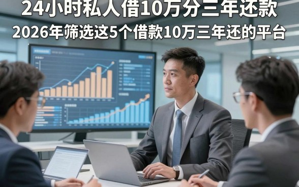 24小时私人借10万分三年还款，2026年筛选这5个借款10万三年还的平台