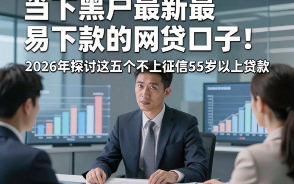 当下黑户最新最易下款的网贷口子！2026年探讨这五个不上征信55岁以上贷款
