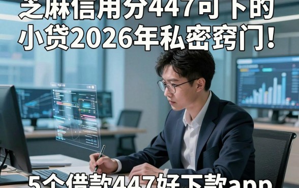 芝麻信用分447可下的小贷2026年私密窍门！本文阐释5个借款447好下款的app