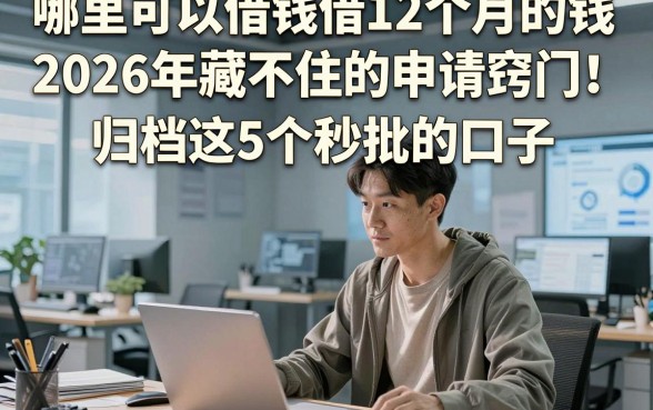 哪里可以借钱借12个月的钱2026年藏不住的申请窍门！归档这5个秒批的口子 秒批的口子