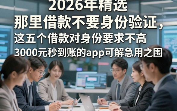 2026年精选​那里借款不要身份验证，这五个借款对身份要求不高3000元秒到账的app可解急用之围
