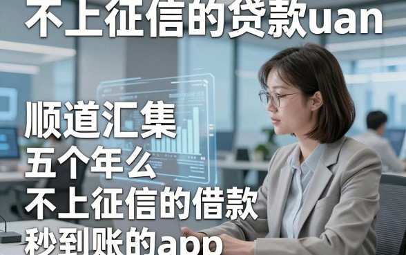 不上征信的贷款uan，顺道汇集五个不上征信的借款秒到账的app