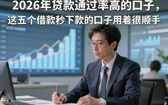 2026年贷款通过率高的口子，这五个借款秒下款的口子用着很顺手
